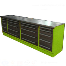 Cheapest Promotion stainless steel work bench With roller slider